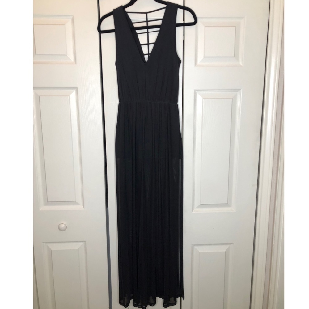 Charlotte Russe XS - black sheer maxi “dress”